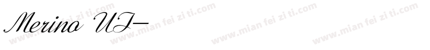 Merino UI字体转换